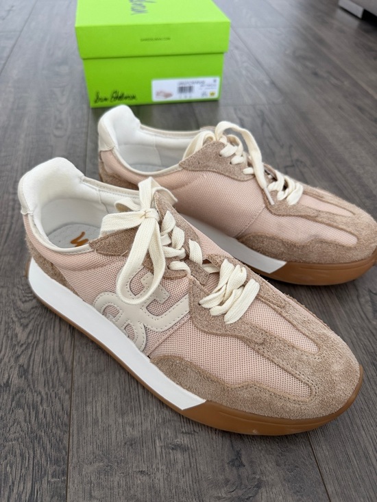 Sam Edelman Shoes - Sam Edelman Langley3 Beige/Tan Mash Suede Sneakers 8.5 M